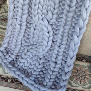 NEW Merino hand made lap throw